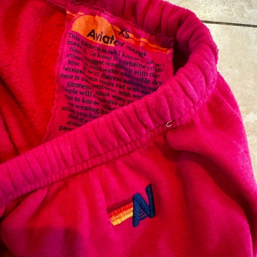 AVIATOR NATION pink with blue stripes XS - Picture 4 of 7